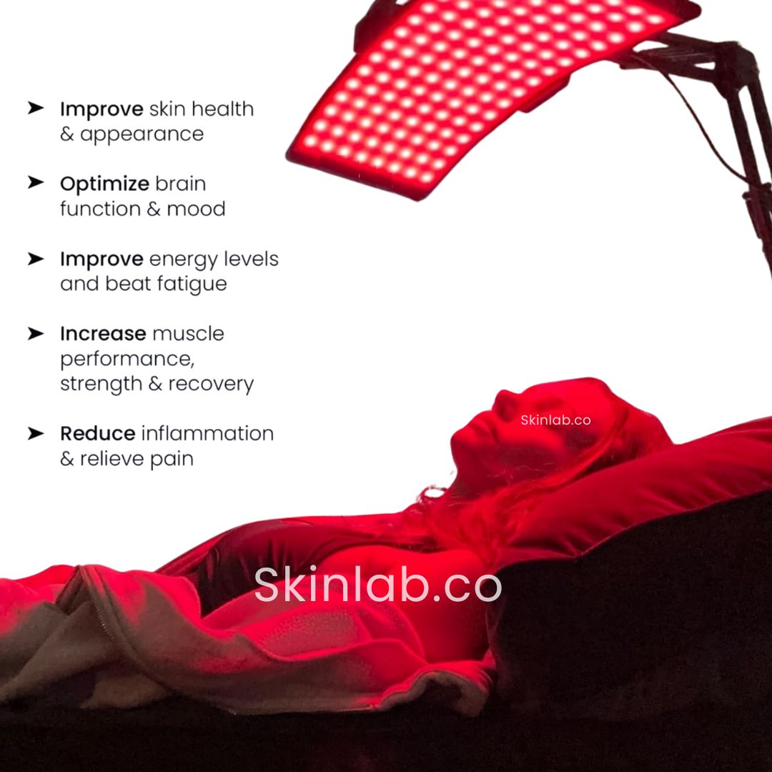 Skinlabco® Red and NIR Light Therapy System with Stand for Professional Clinic